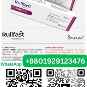 Ruxolitinib 1.5% Cream 30g Rulifast Opzelura for Vitiligo and Eczema Treatment